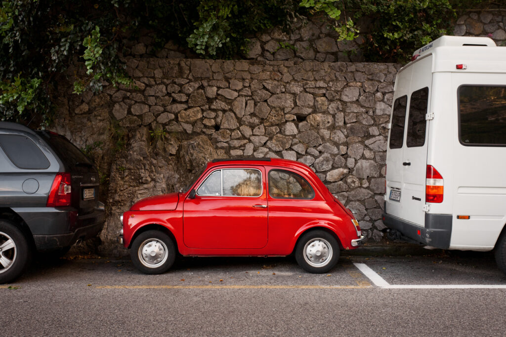 Red Fiat 500 Vintage Classic Car